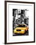 NYC Yellow Taxis / Cabs in Times Square by Night - Manhattan - New York-Philippe Hugonnard-Framed Art Print