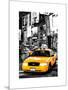 NYC Yellow Taxis / Cabs in Times Square by Night - Manhattan - New York-Philippe Hugonnard-Mounted Art Print