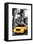 NYC Yellow Taxis / Cabs in Times Square by Night - Manhattan - New York-Philippe Hugonnard-Framed Stretched Canvas