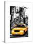 NYC Yellow Taxis / Cabs in Times Square by Night - Manhattan - New York-Philippe Hugonnard-Stretched Canvas