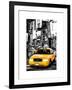 NYC Yellow Taxis / Cabs in Times Square by Night - Manhattan - New York-Philippe Hugonnard-Framed Art Print