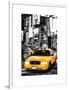 NYC Yellow Taxis / Cabs in Times Square by Night - Manhattan - New York-Philippe Hugonnard-Framed Art Print