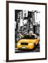 NYC Yellow Taxis / Cabs in Times Square by Night - Manhattan - New York-Philippe Hugonnard-Framed Art Print