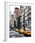 NYC Yellow Taxis / Cabs on Broadway Avenue in Manhattan - New York City - United States - USA-Philippe Hugonnard-Framed Photographic Print