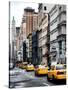 NYC Yellow Taxis / Cabs on Broadway Avenue in Manhattan - New York City - United States - USA-Philippe Hugonnard-Stretched Canvas