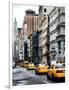 NYC Yellow Taxis / Cabs on Broadway Avenue in Manhattan - New York City - United States - USA-Philippe Hugonnard-Framed Art Print