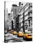 NYC Yellow Taxis / Cabs on Broadway Avenue in Manhattan - New York City - United States-Philippe Hugonnard-Stretched Canvas