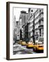 NYC Yellow Taxis / Cabs on Broadway Avenue in Manhattan - New York City - United States-Philippe Hugonnard-Framed Premium Photographic Print