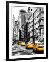 NYC Yellow Taxis / Cabs on Broadway Avenue in Manhattan - New York City - United States-Philippe Hugonnard-Framed Photographic Print