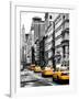 NYC Yellow Taxis / Cabs on Broadway Avenue in Manhattan - New York City - United States-Philippe Hugonnard-Framed Photographic Print