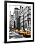 NYC Yellow Taxis / Cabs on Broadway Avenue in Manhattan - New York City - United States-Philippe Hugonnard-Framed Photographic Print