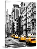 NYC Yellow Taxis / Cabs on Broadway Avenue in Manhattan - New York City - United States-Philippe Hugonnard-Stretched Canvas