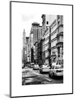 NYC Yellow Taxis / Cabs on Broadway Avenue in Manhattan - New York City - United States-Philippe Hugonnard-Mounted Art Print