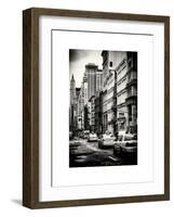 NYC Yellow Taxis / Cabs on Broadway Avenue in Manhattan - New York City - United States-Philippe Hugonnard-Framed Art Print