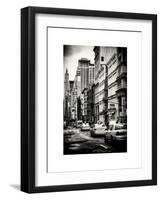 NYC Yellow Taxis / Cabs on Broadway Avenue in Manhattan - New York City - United States-Philippe Hugonnard-Framed Art Print