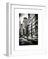 NYC Yellow Taxis / Cabs on Broadway Avenue in Manhattan - New York City - United States-Philippe Hugonnard-Framed Art Print