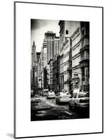 NYC Yellow Taxis / Cabs on Broadway Avenue in Manhattan - New York City - United States-Philippe Hugonnard-Mounted Art Print