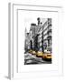 NYC Yellow Taxis / Cabs on Broadway Avenue in Manhattan - New York City - United States-Philippe Hugonnard-Framed Art Print