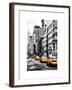 NYC Yellow Taxis / Cabs on Broadway Avenue in Manhattan - New York City - United States-Philippe Hugonnard-Framed Art Print