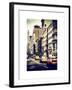 NYC Yellow Taxis / Cabs on Broadway Avenue in Manhattan - New York City - United States-Philippe Hugonnard-Framed Art Print