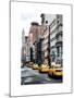 NYC Yellow Taxis / Cabs on Broadway Avenue in Manhattan - New York City - United States-Philippe Hugonnard-Mounted Art Print