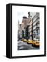 NYC Yellow Taxis / Cabs on Broadway Avenue in Manhattan - New York City - United States-Philippe Hugonnard-Framed Stretched Canvas