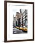 NYC Yellow Taxis / Cabs on Broadway Avenue in Manhattan - New York City - United States-Philippe Hugonnard-Framed Art Print