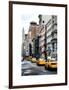 NYC Yellow Taxis / Cabs on Broadway Avenue in Manhattan - New York City - United States-Philippe Hugonnard-Framed Art Print