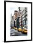 NYC Yellow Taxis / Cabs on Broadway Avenue in Manhattan - New York City - United States-Philippe Hugonnard-Framed Art Print