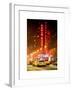 NYC Yellow Taxis in Manhattan under the Snow in front of the Radio City Music Hall-Philippe Hugonnard-Framed Art Print