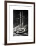 NYC Yellow Taxis in Manhattan under the Snow in front of the Radio City Music Hall-Philippe Hugonnard-Framed Art Print