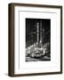 NYC Yellow Taxis in Manhattan under the Snow in front of the Radio City Music Hall-Philippe Hugonnard-Framed Art Print