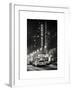 NYC Yellow Taxis in Manhattan under the Snow in front of the Radio City Music Hall-Philippe Hugonnard-Framed Art Print