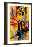 NYC (Yellow)-Bobby Hill-Framed Art Print