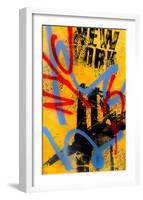 NYC (Yellow)-Bobby Hill-Framed Art Print