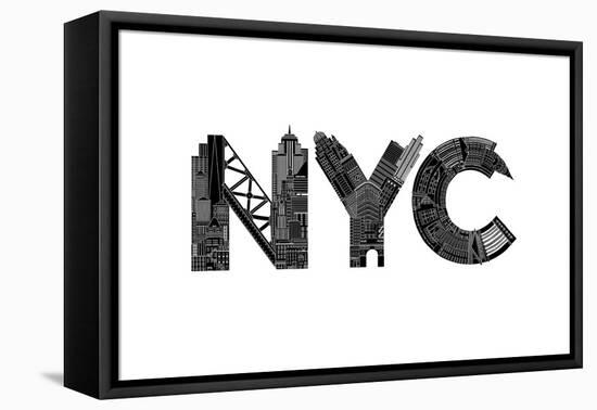 NYC-Robert Farkas-Framed Stretched Canvas