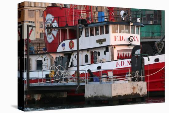 NYFD Fireboat-Robert Goldwitz-Stretched Canvas