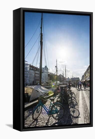 Nyhavn, 17th Century Waterfront, Copenhagen, Denmark-Michael Runkel-Framed Stretched Canvas