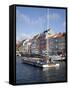 Nyhavn and Riverboat, Copenhagen, Denmark, Scandinavia, Europe-Frank Fell-Framed Stretched Canvas