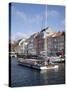 Nyhavn and Riverboat, Copenhagen, Denmark, Scandinavia, Europe-Frank Fell-Stretched Canvas