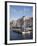 Nyhavn and Riverboat, Copenhagen, Denmark, Scandinavia, Europe-Frank Fell-Framed Photographic Print