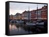 Nyhavn at Dusk, Copenhagen, Denmark, Scandinavia, Europe-Frank Fell-Framed Stretched Canvas