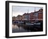 Nyhavn at Dusk, Copenhagen, Denmark, Scandinavia, Europe-Frank Fell-Framed Photographic Print