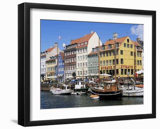 Nyhavn Canal, Copenhagen, Denmark, Scandinavia-Simon Harris-Framed Photographic Print