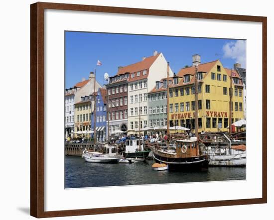 Nyhavn Canal, Copenhagen, Denmark, Scandinavia-Simon Harris-Framed Photographic Print