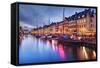 Nyhavn Canal in Copenhagen, Demark.-SeanPavonePhoto-Framed Stretched Canvas