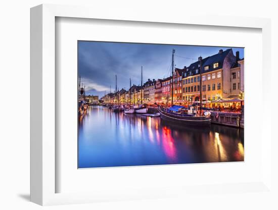 Nyhavn Canal in Copenhagen, Demark.-SeanPavonePhoto-Framed Photographic Print