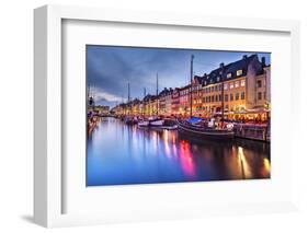 Nyhavn Canal in Copenhagen, Demark.-SeanPavonePhoto-Framed Photographic Print