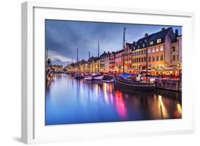 Nyhavn Canal in Copenhagen, Demark.-SeanPavonePhoto-Framed Photographic Print