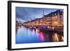 Nyhavn Canal in Copenhagen, Demark.-SeanPavonePhoto-Framed Photographic Print